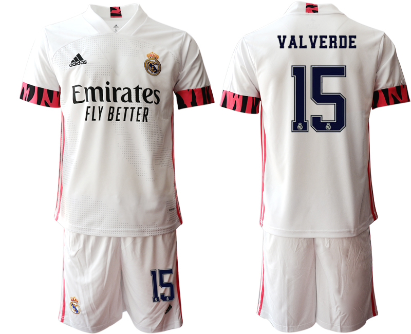Men 2020-2021 club Real Madrid home #15 white Soccer Jerseys1